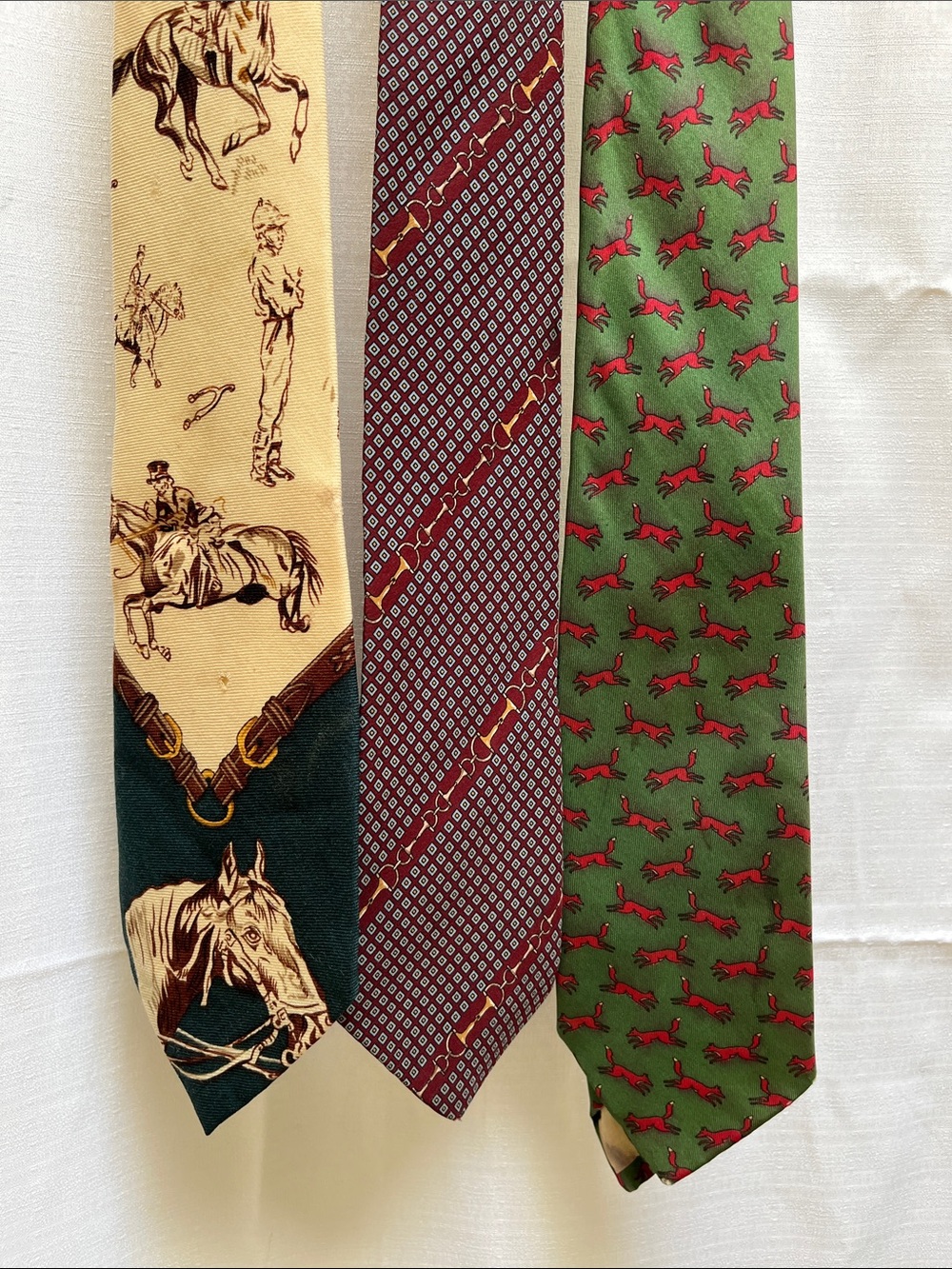 Equestrian Foxhunting Polo Tie Trio (3 Ties)